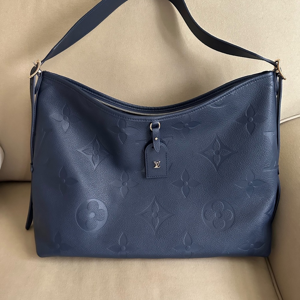 Louis Vuitton CarryAll MM Navy Blue